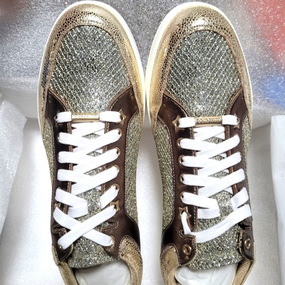 Jimmy choo Miami GMN Champagne Sneakers